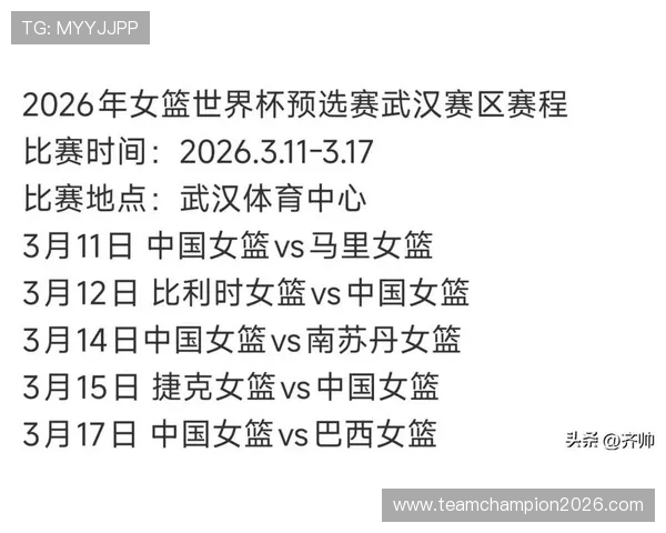2026年女篮世界杯何时举行及比赛时间安排最新预测与资讯 2026年女篮世界杯何时举行及比赛时间安排最新预测与资讯